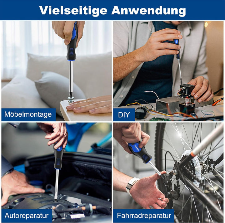 SORAKO Schraubendreher Set, 51PCS Feinmechaniker Schraubendreher Set Magnetisch für Heimwerk, Renovi