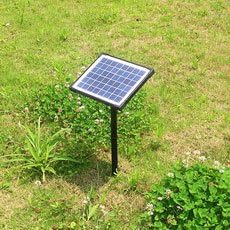 Agora-Tec® AT-5W Solar Teichpumpe 5 Watt Hmax.: 470l/h Fontainenhöhe: 0,65 m für Gartenteich oder Sp