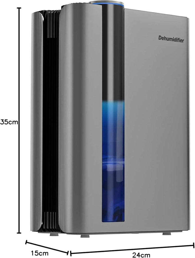 Luftentfeuchter Elektrisch, UZIMOO 2500ml Luftentfeuchter für Zuhause, Tragbarer Raumentfeuchter Ext