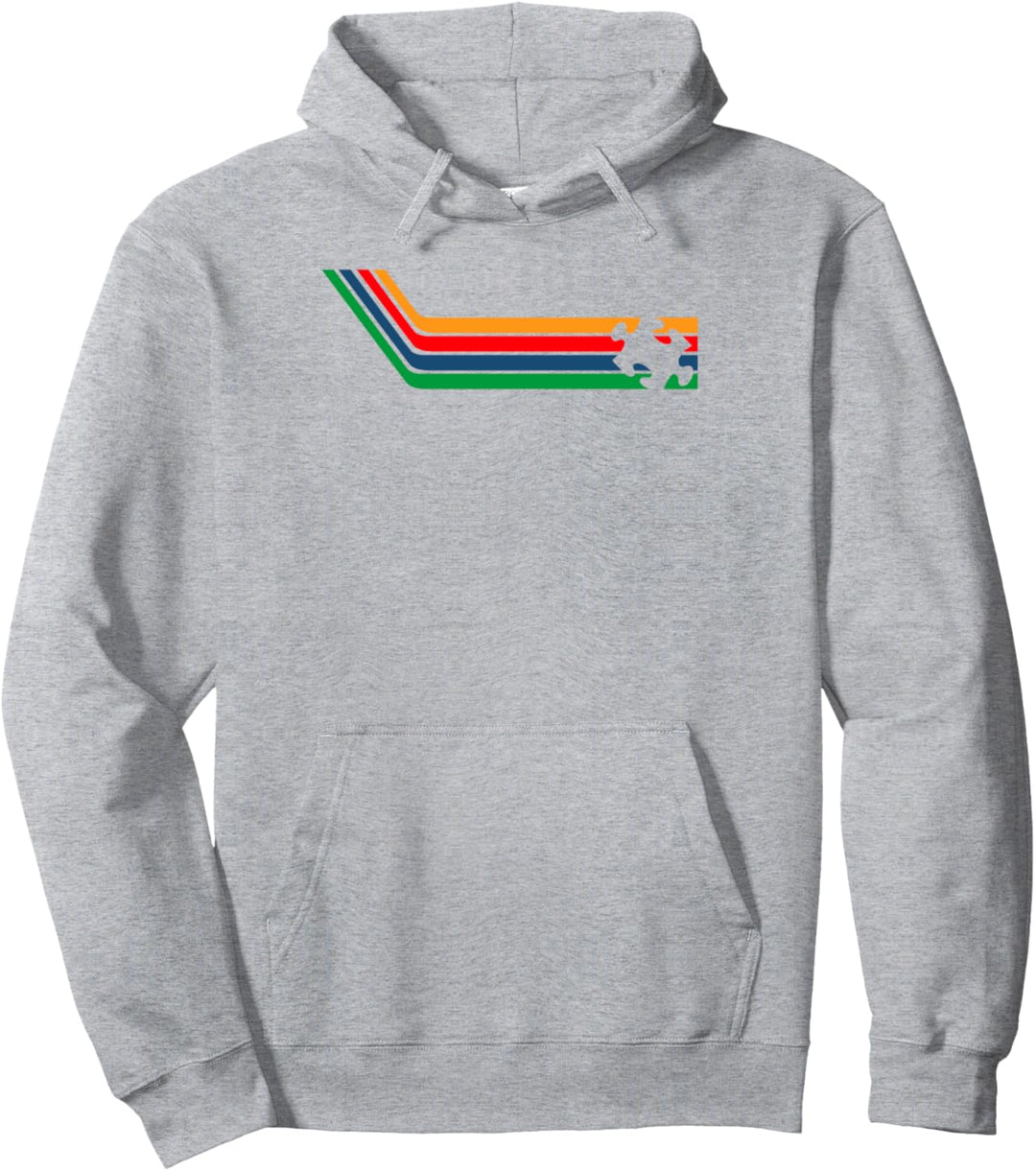 Autismus-Bewusstsein Geschenk Retro Streifen niedlich ASD od Pullover Hoodie