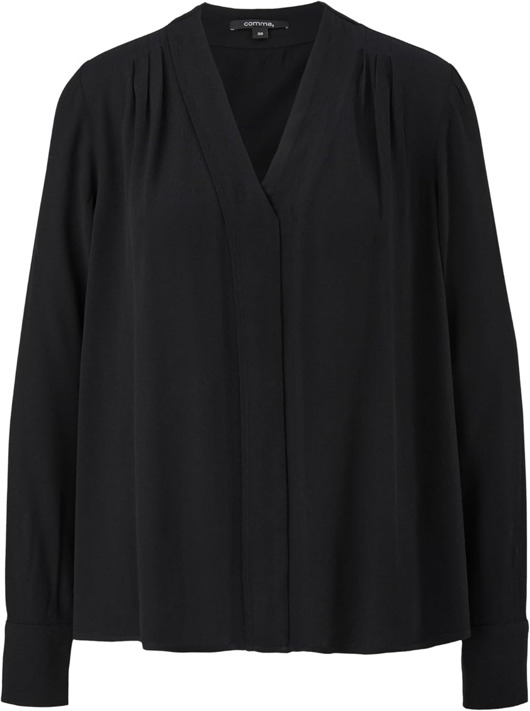 Comma Damen 2136935 Bluse 34 9999_schwarz, 34 9999_schwarz