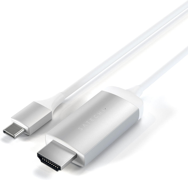 SATECHI Aluminium Type-C HDMI Kabel 4K 60Hz - Für M2/ M1 MacBook Pro/Air, M2/ M1 iPad Pro/Air, M2 Ma