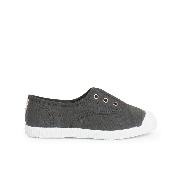 Pisamonas Leinwand-Sneakers Ohne Schnürsenkel Mit Gummispitze Anthrazit 21 EU, Anthrazit 21 EU