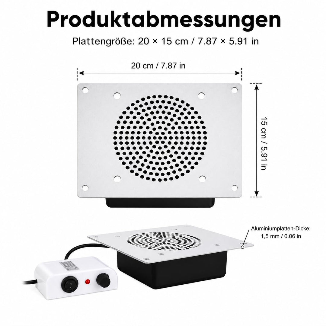 Desktop Nagelstaubsammler,Staubabsauger für Nagelstudio | ,inkl. 2 austauschbare Staubbeutel, für Na