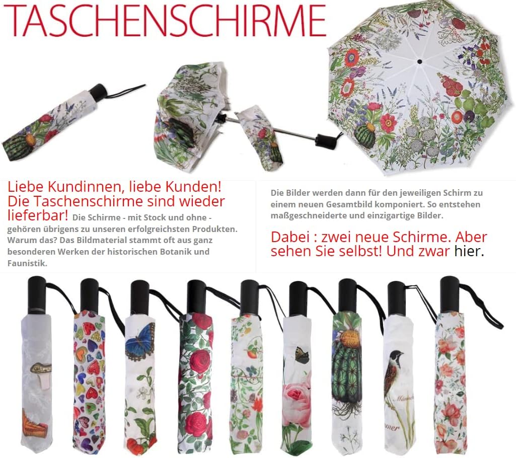 Ranneberg &amp; Friends Taschenschirm mit verschiedenen Motiven - Grösse: L 28 cm B 97 cm - 330 g schwer
