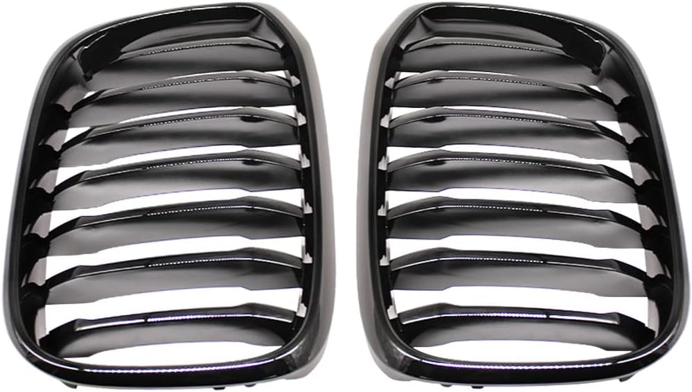 HZTWFC Auto Fronthaube Nierengitter glänzend schwarz einzelne Lamelle für BMW X3 X4 G01 G02 2018 201