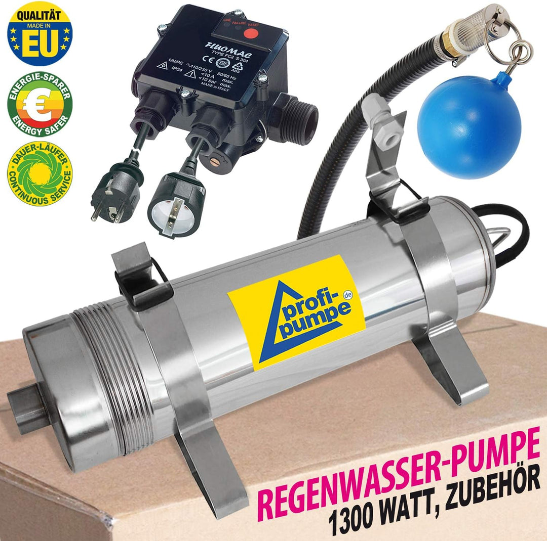 REGENWASSERPUMPE HAUSWASSERWERK Tauchpumpe Regen-Star SUPER 1400 ZISTERNENPUMPE für REGENTANK ERDTAN