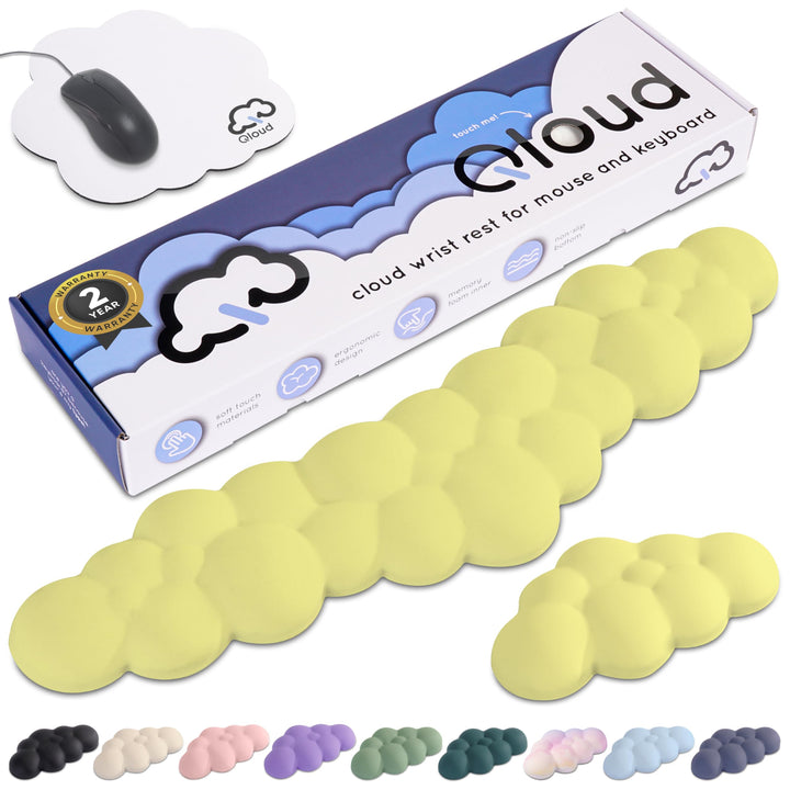 Create-ables Qloud Cloud Handballenauflage für Tastaturen, Keyboard-Handgelenkauflage, Wolken-Design