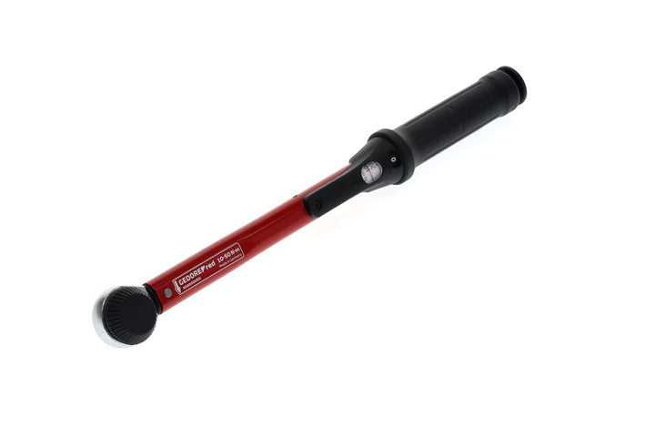GEDORE red Drehmomentschlüssel für Links- und Rechtsgewinde, 3/8 Zoll, 10-50 Nm, Stahlrohr, Rot/Schw
