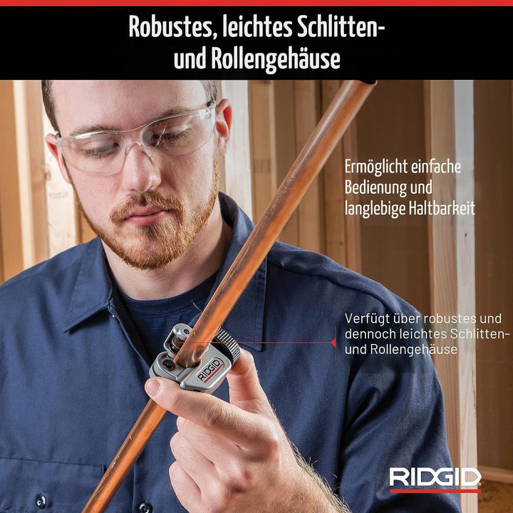RIDGID 40617 Modell 101 Mini-Rohrabschneider für beengte Arbeitsbereiche, Rohrabschneider von 6 mm b