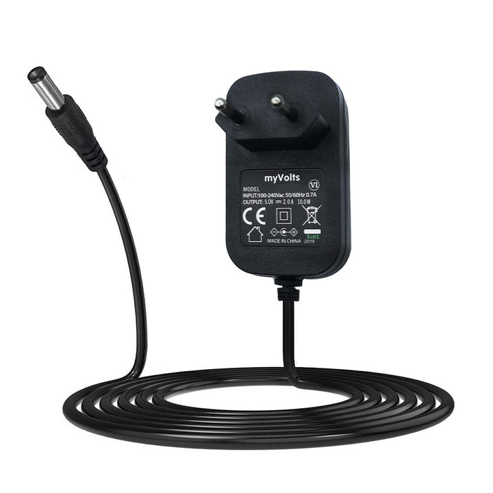 MyVolts 5V EU-Netzteil kompatibel mit Philips Avent SCD603/00 Parent DECT Monitor - Elterneinheit St