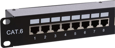 Delock 19″ Kupplungs-Patchpanel 24 Port Cat.6