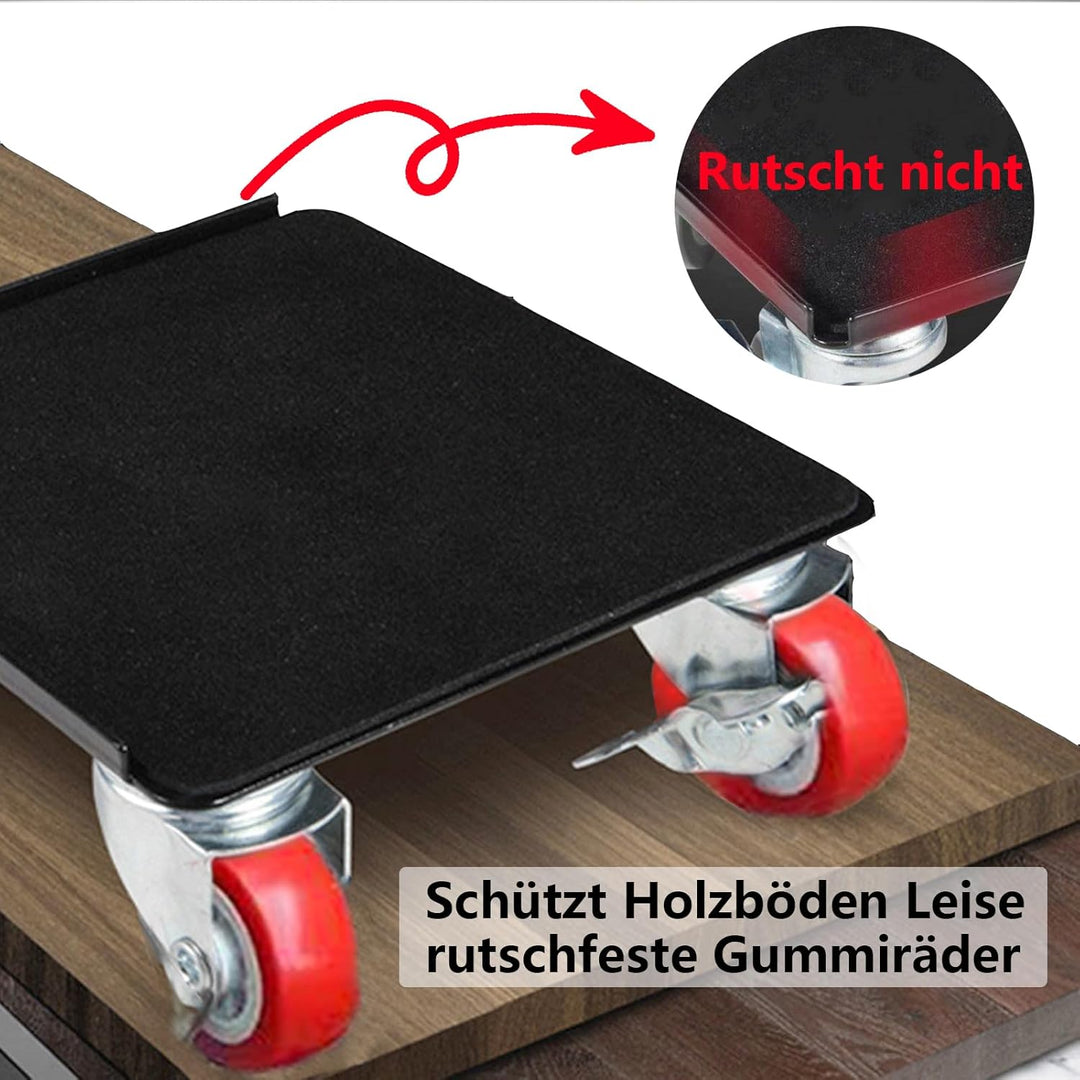 TIMILAND Möbelroller Transportroller Set,Möbelroller Set,Transportrollen Möbel,5 Räder,360 Grad Dreh