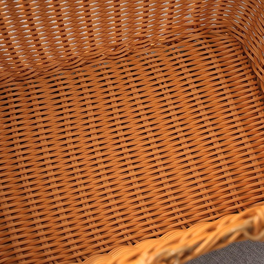 Picknickkorb Griff, Rattan-aufbewahrungskorb, Einkaufskorb, Gewebt, Leerer Picknick-aufbewahrungskor