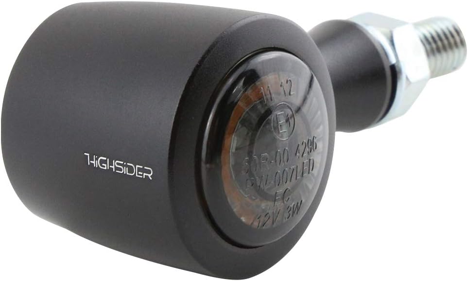HIGHSIDER Enterprise-EP1 3in1 Motorrad LED Rücklicht/Bremslicht/Blinker, E-geprüft (2er-Pack) (Schwa