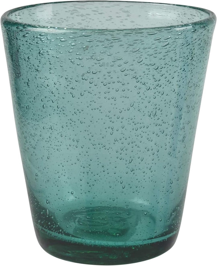 Villa d’Este Home Tivoli 5907746 Cancun/Marea Wasserbecher, 330 ml, mundgeblasen, Glas, Blaue Schatt