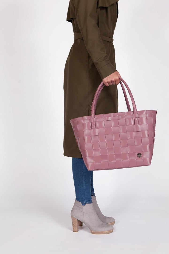 Handed By Handgewebt Paris shopper Tasche Rosa (Rustic Pink), Rosa (Rustic Pink)