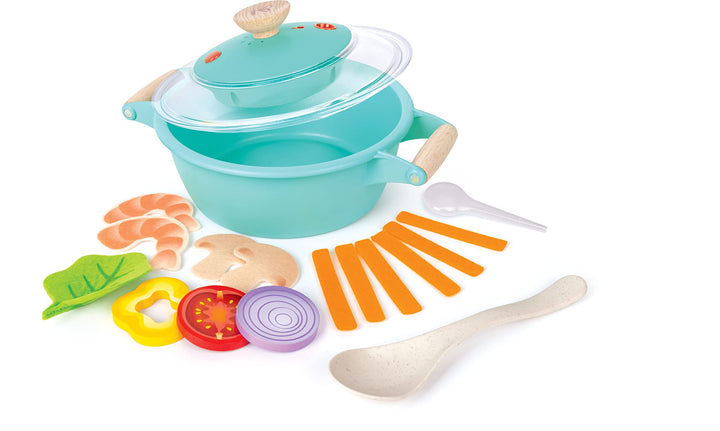 Hape Kleiner Küchenchef Dampfgarer - Küchenzubehör und Kochspielzeug, Dampfgarer mit realistischem S