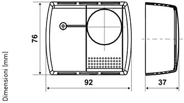 Fantini Cosmi Thermostat elektromechanisch A Dehnung von Gas, weiss, C16 Standard, Standard