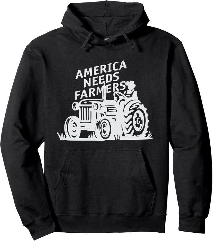 Farmer T-Shirt Traktor für Herren, patriotische USA-amerikanische Bauern Pullover Hoodie