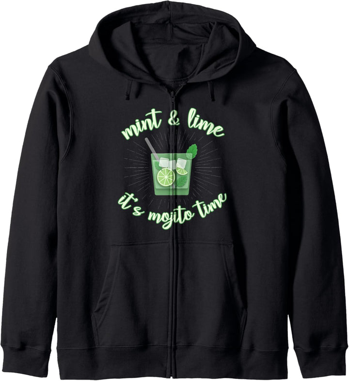 Mint & Lime It's Mojito Time Funny Mojito Drinking Kapuzenjacke
