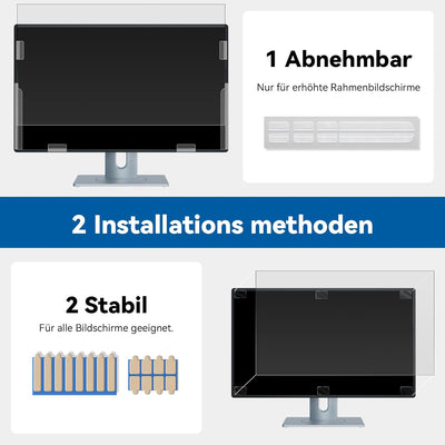 IPROKKO 2 Stück 24 Zoll Computer Sichtschutzfolie for 16:9 Monitor, Abnehmbarer Sichtschutz Anti Bla