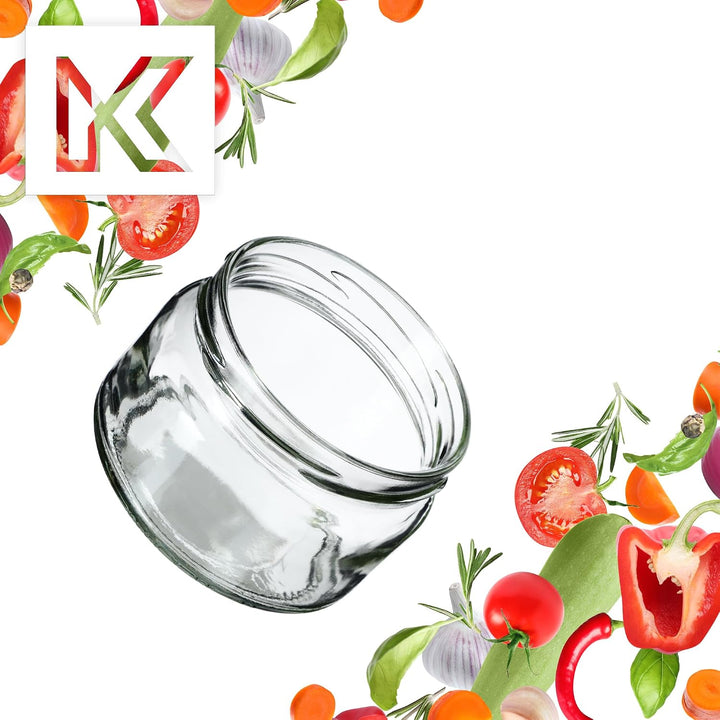 KADAX 100er Set Einmachgläser 250ml TO82 Gurken, Marmeladengläser Vorratsgläser Mason Jar mit Schrau