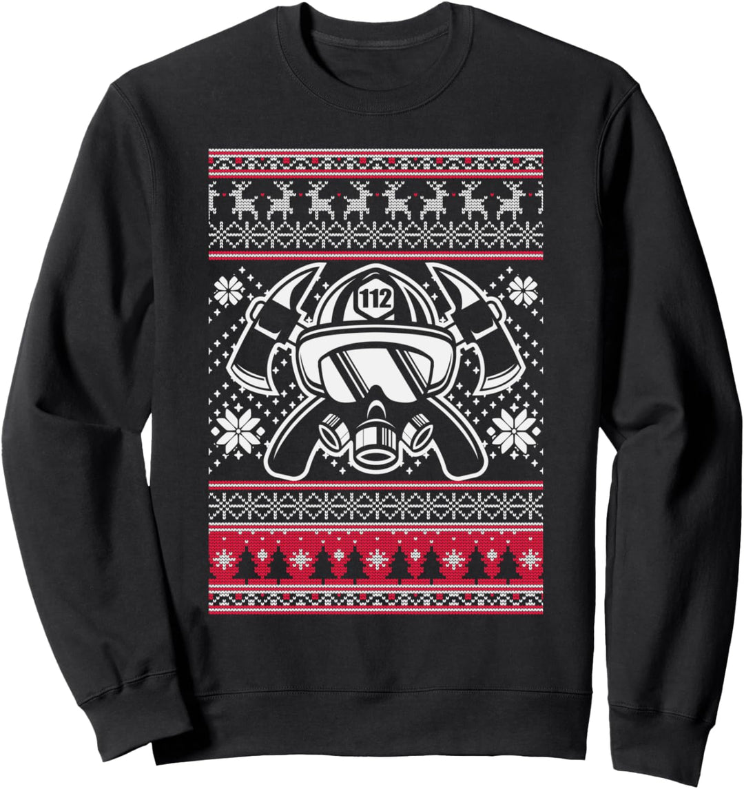 Feuerwehrmann Motiv mit Spruch für Brandbekämpfer Sweatshirt
