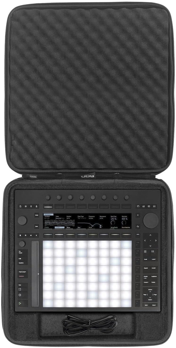 UDG Creator Hardcase für Ableton Push 3 – Eva DuraShock Schutzkoffer, Schwarz (U8499BL)