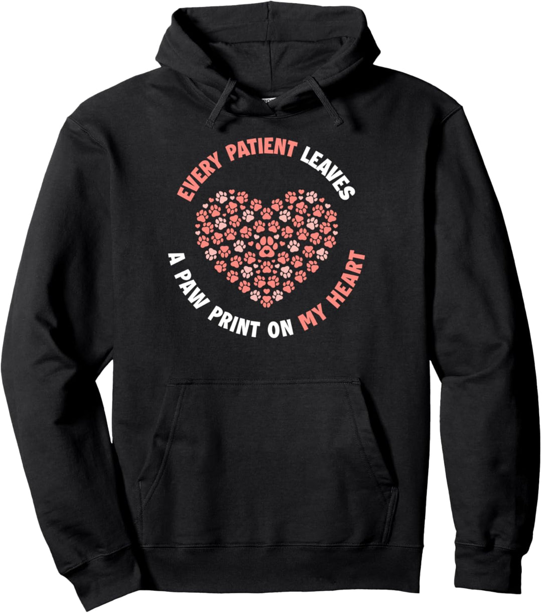 Every Patient Leaves A Paw Print Tierarzt Pullover Hoodie