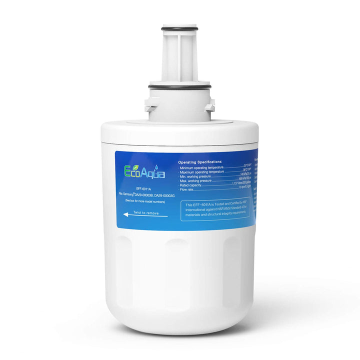 EcoAqua EFF-6011A Kühlschrankwasserfilter Kompatibel mit Samsung DA29-00003G, HAFCU1/XAA, HAFIN2/EXP