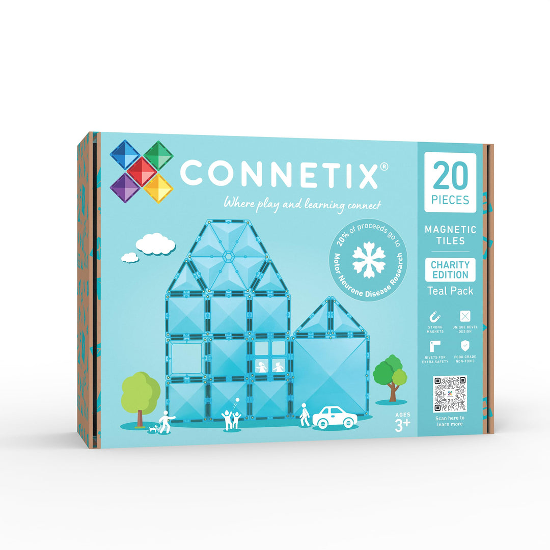 CONNETIX Magnetbausteine Charity Edition Teal Pack, 20 Stück