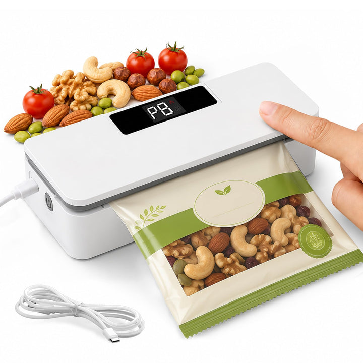 Mini Folienschweissgerät, Mini beutel Versiegler, 8 Heizstufen | Wiederaufladbar USB, integrierter C