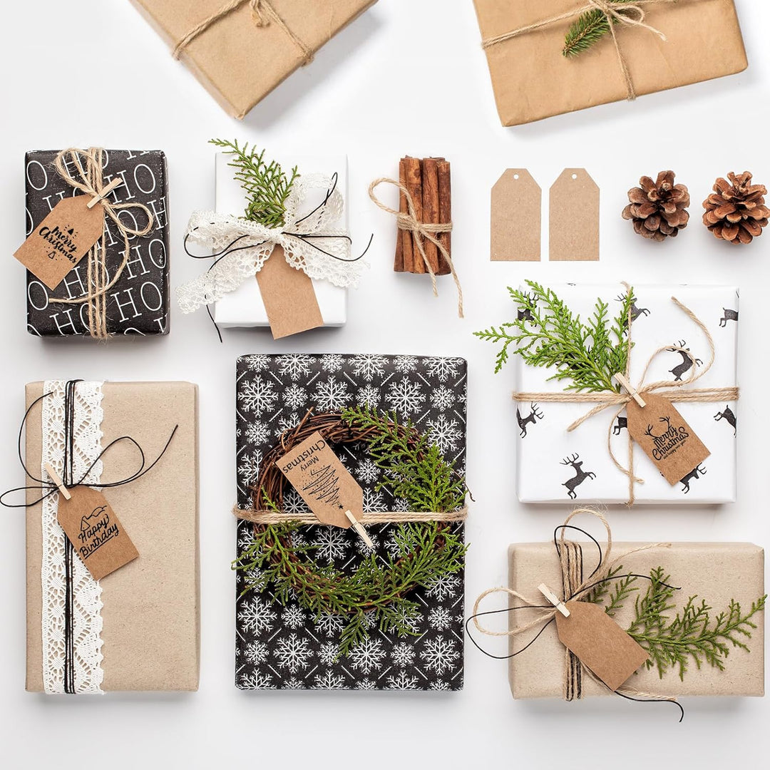 2 Stück 200m Jute-Schnur, 1mm Braun Juteschnur, Jutegarn Für Geschenkverpackungen, Hochzeitsdekorati