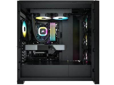 CORSAIR H100 RGB-Flüssig-CPU-Kühler - 240mm AIO - SP120 RGB Elite Lüfter - Passend Für Intel LGA 120