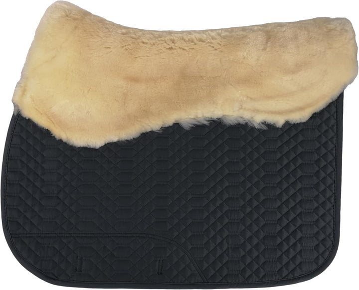 Engel Reitsport Lammfell Schabracke Half Lined mit Fellkranz vorne und hinten SCHABRA4-VSS-GRA-MED S