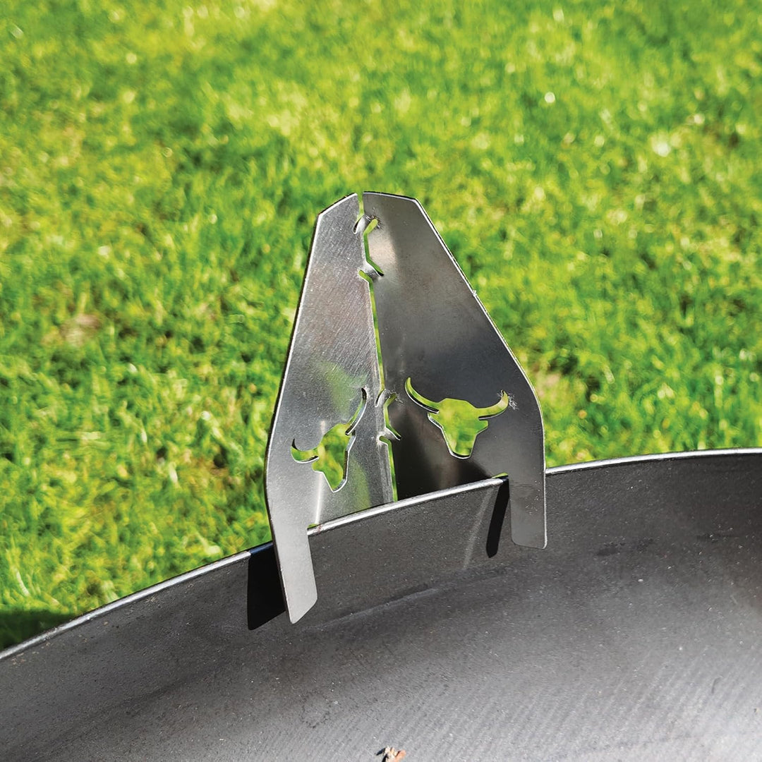 Grillfire T-SPACER L (3er Set) | Edelstahl Abstandshalter für Feuerplatten | 8 cm Höhengewinn | Univ