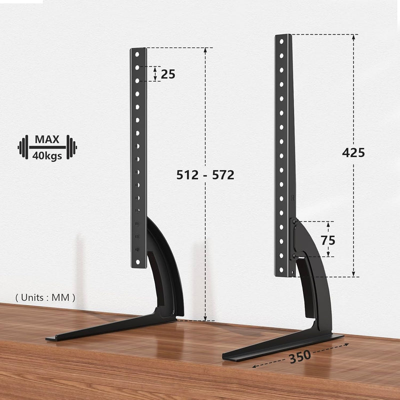 TV Standfuss Fernseher Standfüsse Beine, RFIVER Universal Fernseh Fuss Füsse, TV Standfuesse Ständer