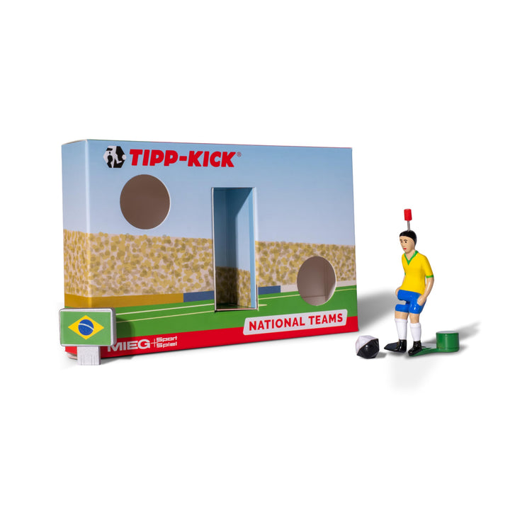 TIPP-KICK Brasilien-Box I Original Set Brasilien-Star-Kicker & Brasilien-Soundchip in der Torwandbox