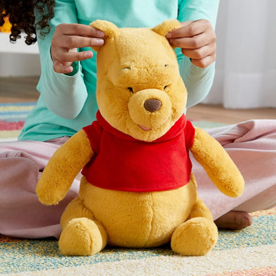 Disney Store Winnie Puuh Offizielles Kuscheltier, 32 cm, Stoffbär mit Stickereien und dem klassische