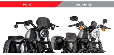 Puig Aluminium Frontalatte 1352N för Harley Davidson Sportster 883 Iron 09'-19' Schwarz, Schwarz