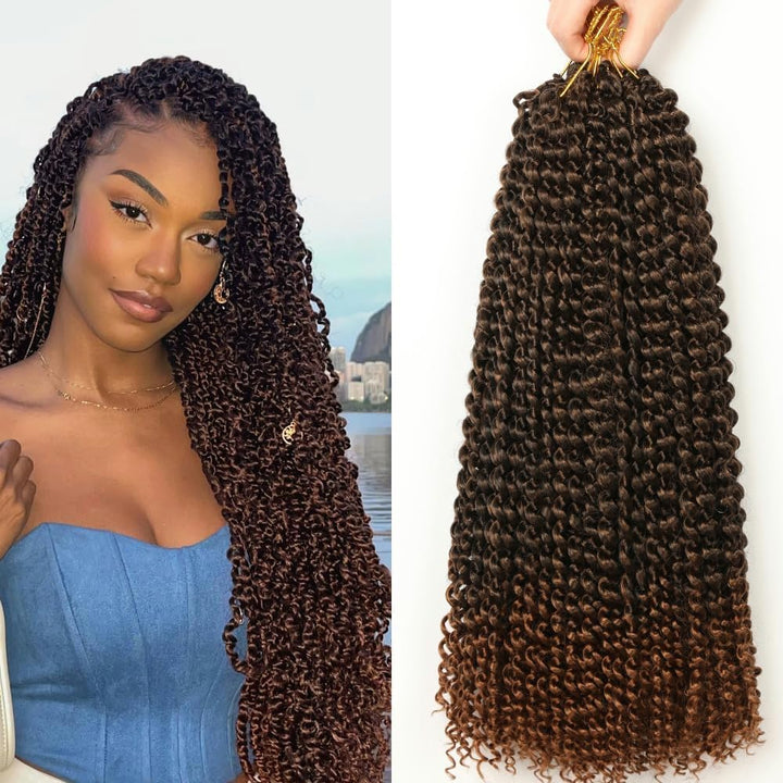 Passion Twist Hair,passion twist 6 Packs 18 Inch (45.5 cm), passion twist t30,Faux Locs Crochet Hair