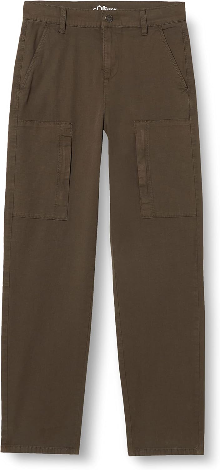 s.Oliver Jungen Hose, Dad Fit 158 Grün, 158 Gr&#xFC;n