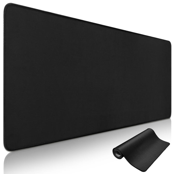 Niviy XXL Gaming Mauspad 900 x 400mm Schwarz XXL Mousepad mit Vernähte Kanten Tischunterlage Grosser