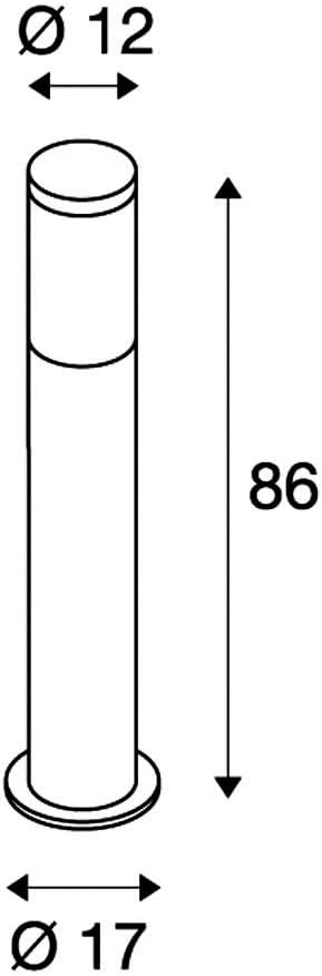 SLV Aussenleuchte F-POL | Design Aussen-Standleuchte, stilvolle Aussenbeleuchtung | Outdoor LED Wege