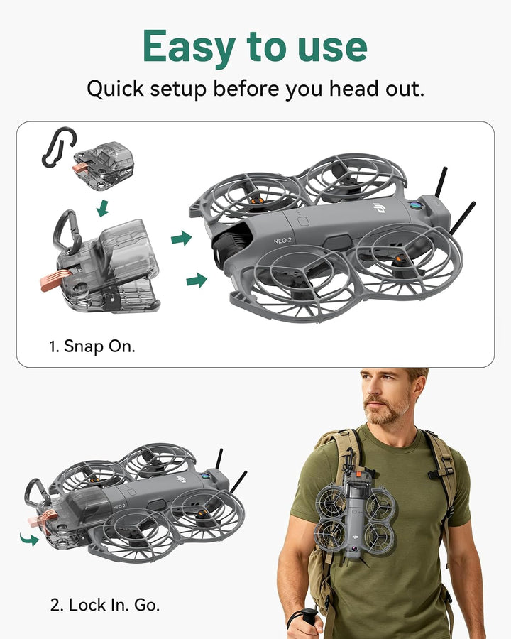 Gimbalschutz für DJI Neo 2 Drohne, Gimbalabdeckung für DJI Neo 2 Zubehör, kompakt leicht tragbar für