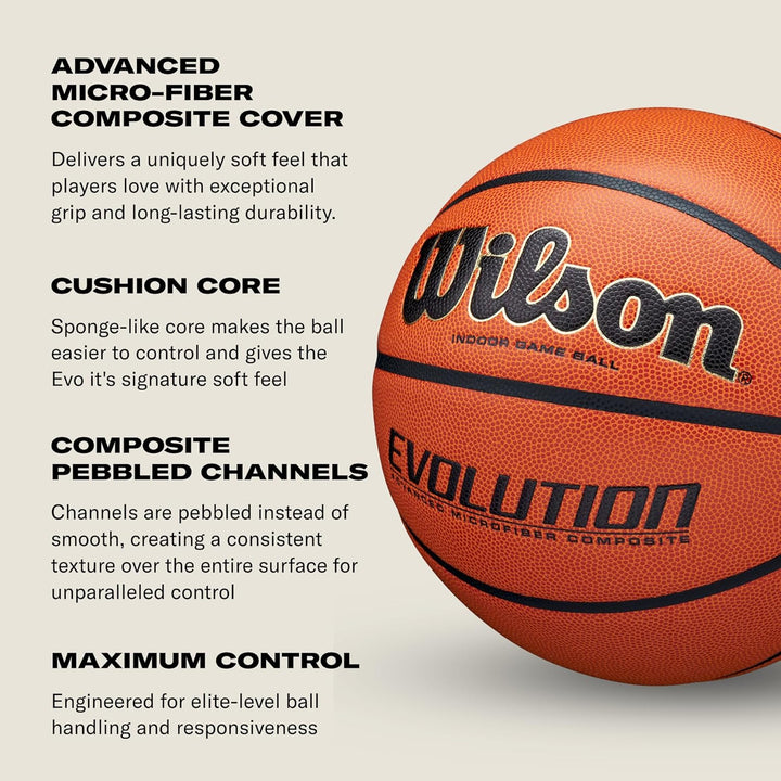 Wilson Evolution Game Basketball 7 orange, 7 orange