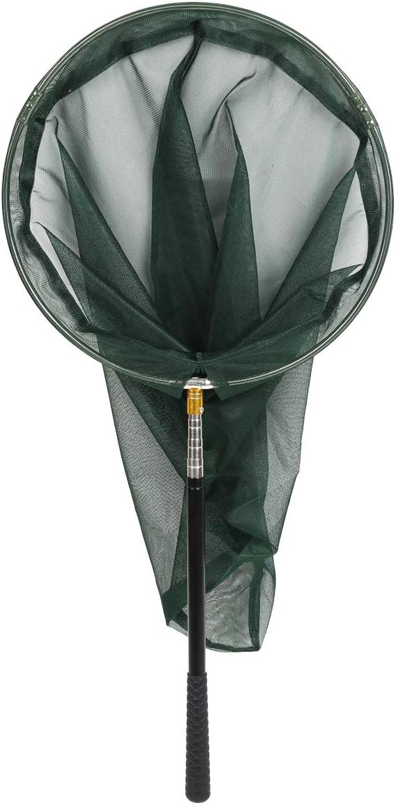 RESTCLOUD Professionelles Insekten- und Schmetterlingsnetz mit 35,6 cm Ring, 66 m Netztiefe, 150 cm