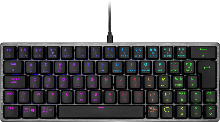 Cooler Master SK620 Kabelgebundene Gaming-Tastatur – Kompaktes 60%-Layout, Flache mechanische Schalt