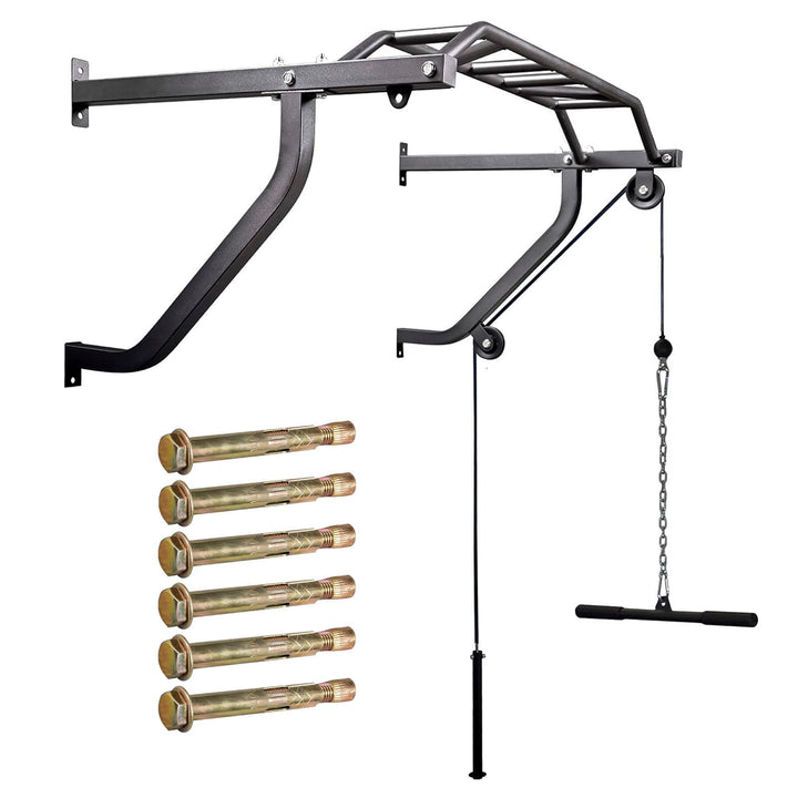 Hansson Sports® Multigriff Klimmzugstange Wandmontage mit Latzug & Boxsackhalterung 1B99230HS, 1B992